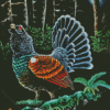 Western Capercaillie Bird Art Diamond Painting