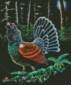 Western Capercaillie Bird Art Diamond Painting