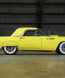 Yellow Ford Thunderbird Diamond Painting