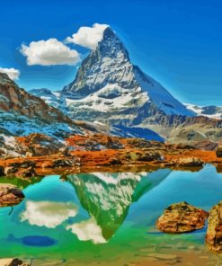 Zermatt Landscape Diamond Painting