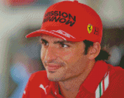 Aesthetic Carlos Sainz Jr Diamond Painting