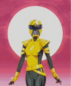 Aesthetic Yellow Ranger Diamond Painting