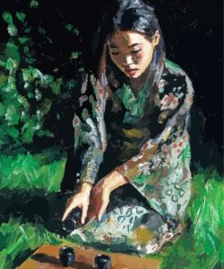 Asian Lady By Fabian Perez Diamond Painting