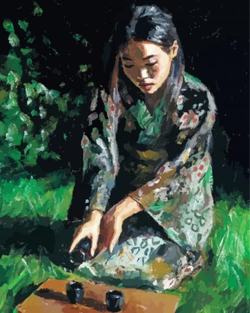 Asian Lady By Fabian Perez Diamond Painting