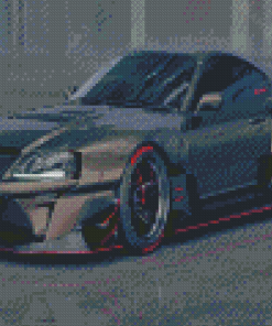 Black Supra Mk4 Car Diamond Painting