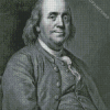 Black And White Benjamin Franklin Diamond Painting