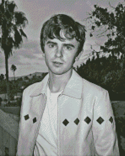 Black And White Freddie Highmore Actor Diamond Painting