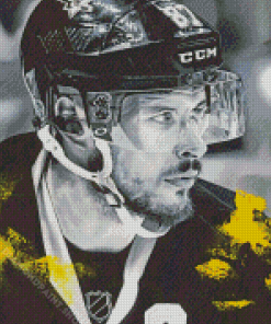 Black And White Sidney Crosby Diamond Painting