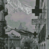 Black And White Chamonix Diamond Painting