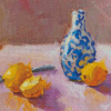 Blue Vase And Lemons Diamond Painting