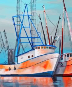 Cool Shrimp Boat Diamond Painting