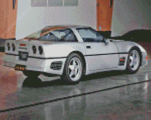 Grey Corvette C4 Diamond Painting