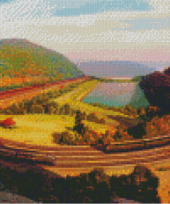 Horseshoe Curve Art Diamond Painting