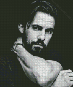 Monochrome Milo Ventimiglia Diamond Painting