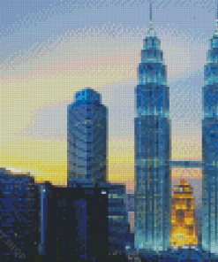 Petronas Twin Towers Kuala Lumpur Diamond Painting