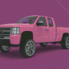 Pink Truck Diamond Painting