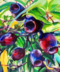 Purple Gum Nuts Diamond Painting