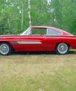 Red 1963 Ford Thunderbird Diamond Painting