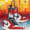 Red Air Jordan Diamond Painting