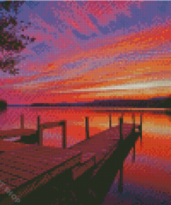 Sunset Squam Lake Diamond Painting