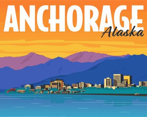 Anchorage USA Poster Diamond Painting