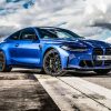 BMW M4 Blue Car By Diamond Painting