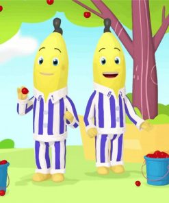 Bananas In Pajamas Picking Cherries Diamond Painting