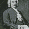 Black And White Johann Sebastian Bach Diamond Painting