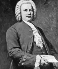 Black And White Johann Sebastian Bach Diamond Painting