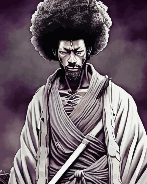 Black Samurai Diamond Painting