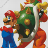 Bowser And Mario Diamond Painting