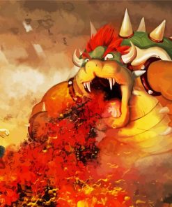 Bowser mario Diamond Painting