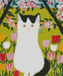 Cat Maud Lewis Diamond Painting