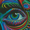 Colorful Abstract Eye Diamond Painting