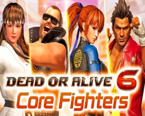 Dead Or Alive Core Fighters Video Game Diamond Painting