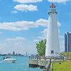 Detroit Lighthouse Diamond Painting