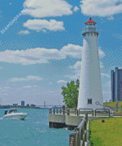 Detroit Lighthouse Diamond Painting