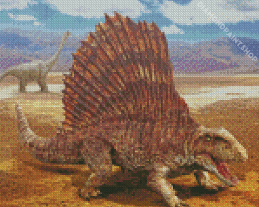 Dimetrodon Synapsid Diamond Painting