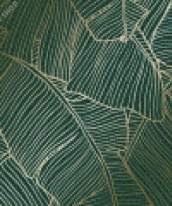 Green Leaves Diamond Painting