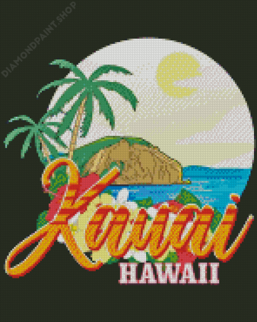 Hawaii Kauai Poster Diamond Painting