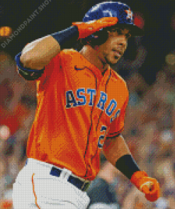 Houston Astros Michael Brantley Player Diamond Painting