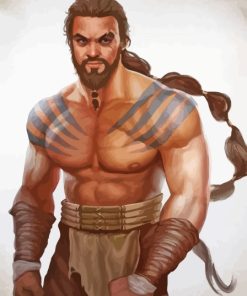 Illustration Khal Drogo Diamond Painting