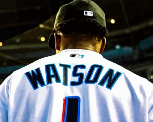 Baseballer Kahlil Watson Back By Diamond Painting