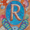 Letter R Diamond Painting