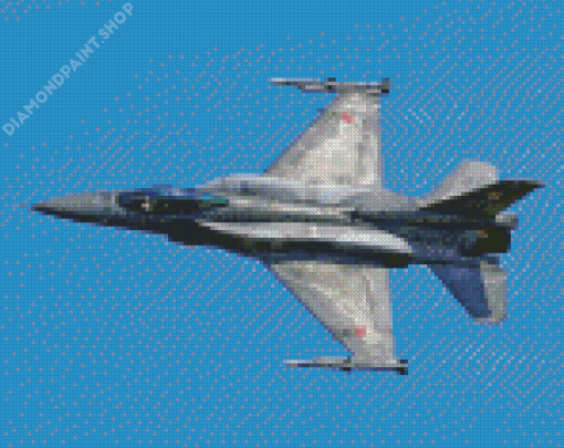 Military F 16 Fighting Falcon Diamond Painting