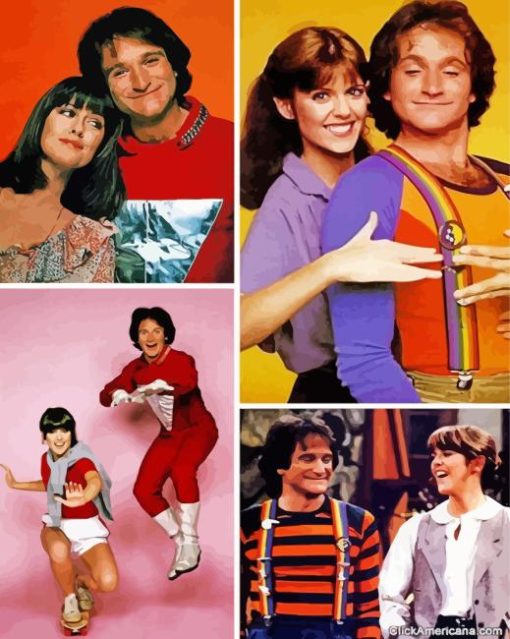 Mork And Mindy Characters Diamond Painting