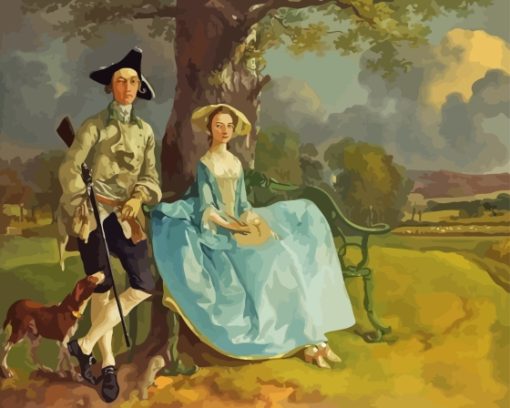 Mr And Mrs Andrews By Thomas Gainsborough Diamond Painting