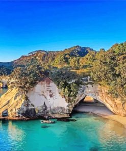 New Zeland Coromandel Cathedral Cove Diamond Painting