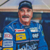 Nigel Mansell Car Racing Driver Diamond Painting