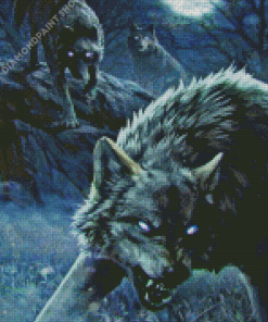 Pack Of Wolves Diamond Painting